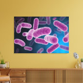 Conceptueel Afbeelding van bacteriën 3 Canvas Afdruk (Insitu (Woonkamer))