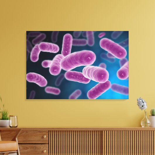 Conceptueel Afbeelding van bacteriën 3 Canvas Afdruk (Insitu (Woonkamer))