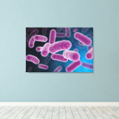 Conceptueel Afbeelding van bacteriën 3 Canvas Afdruk (Insitu (Houten vloer))