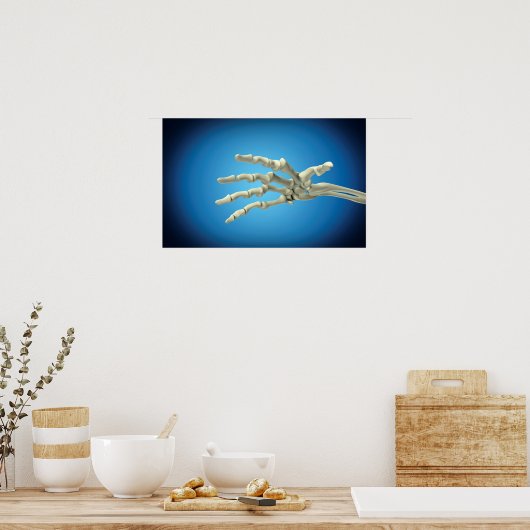 Conceptueel Afbeelding van Botten in de hand 1 Poster (Keuken)