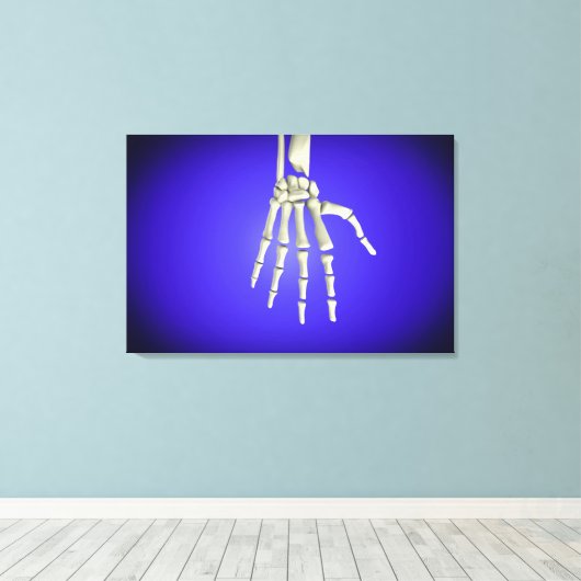 Conceptueel Afbeelding van Botten in de hand 2 Canvas Afdruk (Insitu (Houten vloer))