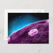 Conceptueel Afbeelding van celkern Briefkaart (Voorkant / Achterkant)