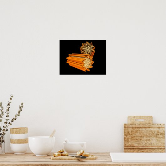Conceptueel Afbeelding van centriolen 1 Poster (Keuken)