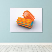 Conceptueel Afbeelding van centriolen 2 Canvas Afdruk (Insitu (Houten vloer))
