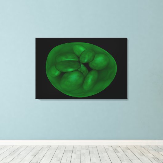 Conceptueel Afbeelding van chloroplast 2 Canvas Afdruk (Insitu (Houten vloer))