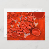 Conceptueel Afbeelding van chromosomen in het bloe Briefkaart (Voorkant / Achterkant)