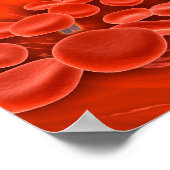 Conceptueel Afbeelding van chromosomen in het bloe Poster (Hoek)