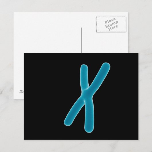 Conceptueel Afbeelding van chromosoom 3 Briefkaart (Voorkant / Achterkant)