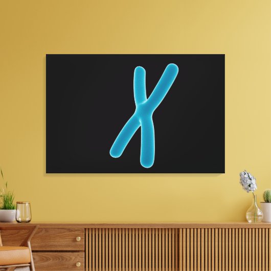 Conceptueel Afbeelding van chromosoom 3 Canvas Afdruk (Insitu (Woonkamer))