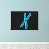 Conceptueel Afbeelding van chromosoom 3 Canvas Afdruk (Insitu (Houten vloer))