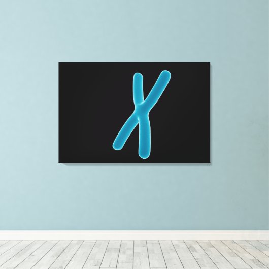 Conceptueel Afbeelding van chromosoom 3 Canvas Afdruk (Insitu (Houten vloer))