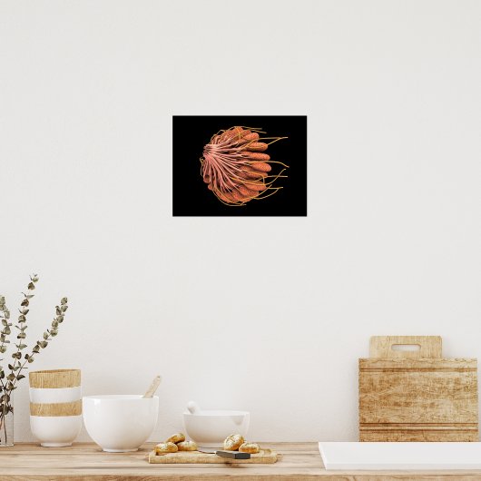 Conceptueel Afbeelding van de anatomie van de bors Poster (Keuken)