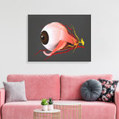 Conceptueel Afbeelding van de anatomie van de mens Canvas Afdruk (Insitu (Woonkamer))