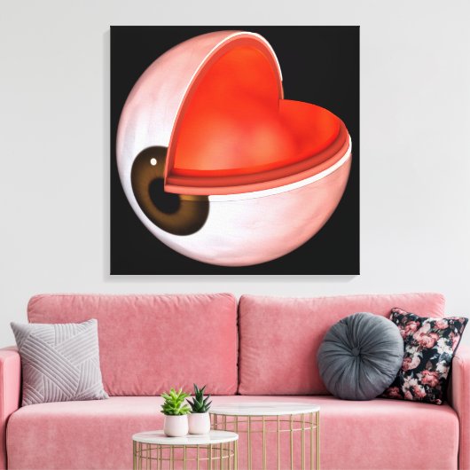 Conceptueel Afbeelding van de anatomie van de mens Canvas Afdruk (Insitu (Woonkamer))