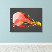 Conceptueel Afbeelding van de anatomie van de mens Canvas Afdruk (Insitu (Houten vloer))