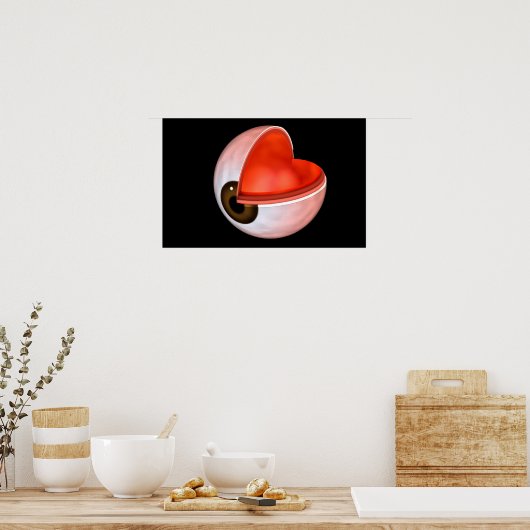 Conceptueel Afbeelding van de anatomie van de mens Poster (Keuken)