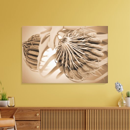 Conceptueel Afbeelding van de borstanatomie van he Canvas Afdruk (Insitu (Woonkamer))