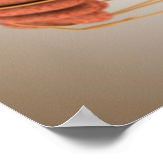 Conceptueel Afbeelding van de borstanatomie van he Poster (Hoek)