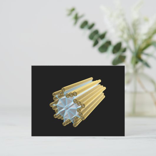 Conceptueel Afbeelding van de centriool Briefkaart (Staand voorkant)