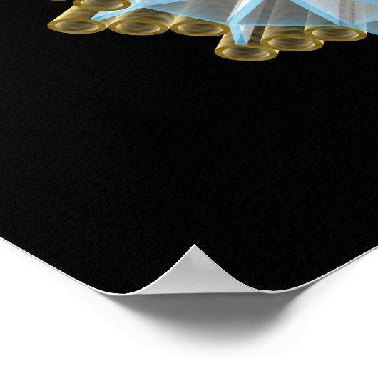 Conceptueel Afbeelding van de centriool Poster (Hoek)