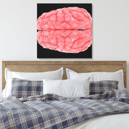 conceptueel Afbeelding van de menselijke hersenen Canvas Afdruk (Insitu (Slaapkamer))