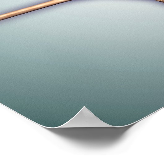 Conceptueel Afbeelding van de menselijke ribkooi e Poster (Hoek)