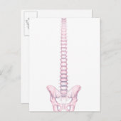 Conceptueel Afbeelding van de menselijke ruggengra Briefkaart (Voorkant / Achterkant)