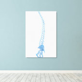 Conceptueel Afbeelding van de menselijke ruggengra Canvas Afdruk (Insitu (Houten vloer))