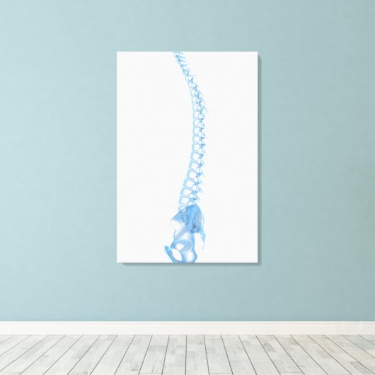 Conceptueel Afbeelding van de menselijke ruggengra Canvas Afdruk (Insitu (Houten vloer))