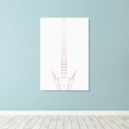 Conceptueel Afbeelding van de menselijke ruggengra Canvas Afdruk (Insitu (Houten vloer))
