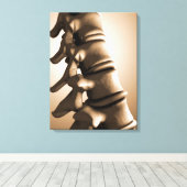 Conceptueel Afbeelding van de menselijke ruggengra Canvas Afdruk (Insitu (Houten vloer))