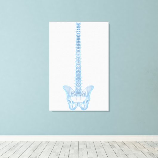 Conceptueel Afbeelding van de menselijke ruggengra Canvas Afdruk (Insitu (Houten vloer))