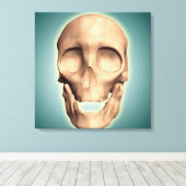 Conceptueel Afbeelding van de menselijke schedel, Canvas Afdruk (Insitu (Houten vloer))