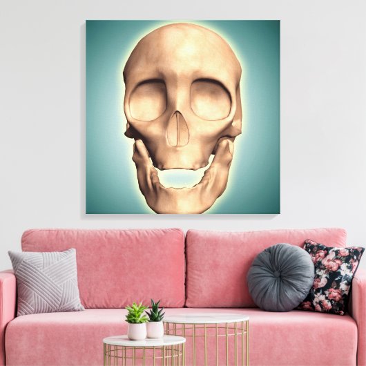 Conceptueel Afbeelding van de menselijke schedel,  Canvas Afdruk (Insitu (Woonkamer))