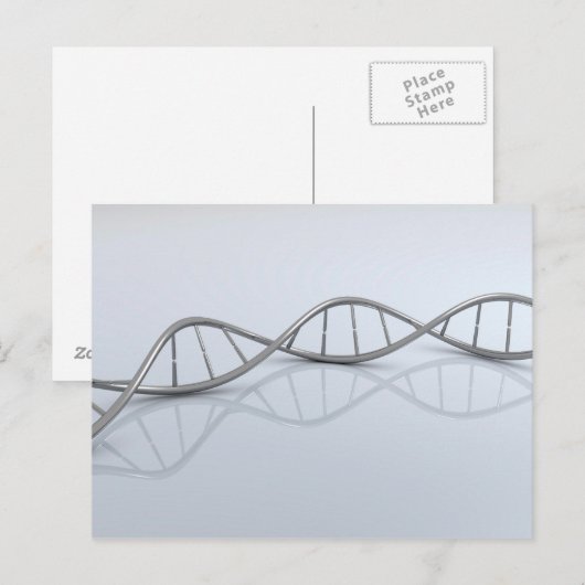 Conceptueel Afbeelding van DNA 1 Briefkaart (Voorkant / Achterkant)