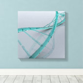Conceptueel Afbeelding van DNA 3 Canvas Afdruk (Insitu (Houten vloer))