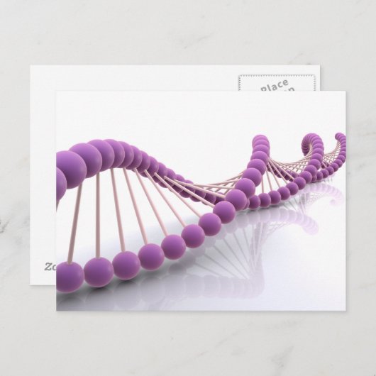 Conceptueel Afbeelding van DNA 4 Briefkaart (Voorkant / Achterkant)