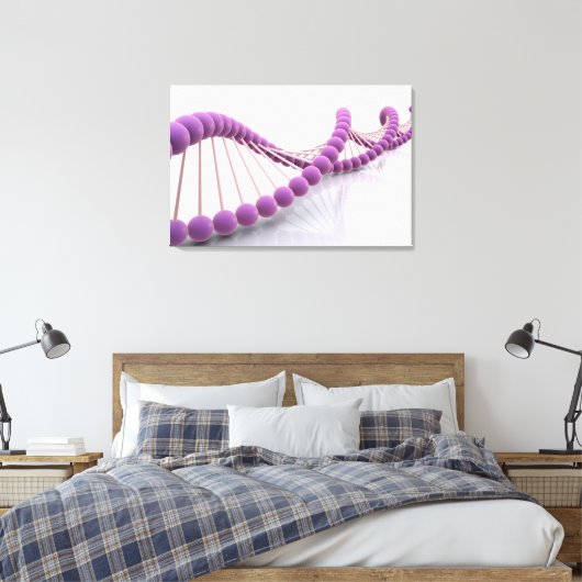 Conceptueel Afbeelding van DNA 4 Canvas Afdruk (Insitu (Slaapkamer))