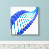 Conceptueel Afbeelding van DNA 5 Canvas Afdruk (Insitu (Houten vloer))