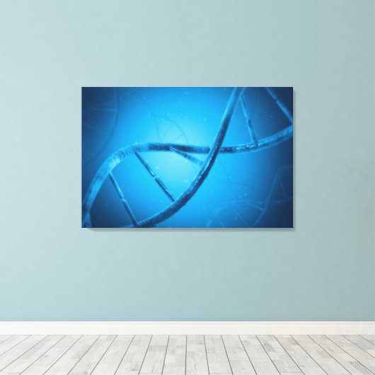 Conceptueel Afbeelding van DNA 6 Canvas Afdruk (Insitu (Houten vloer))