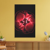 Conceptueel afbeelding van een baarmoeder met twee canvas afdruk (Insitu (Woonkamer))