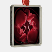 Conceptueel afbeelding van een baarmoeder met twee metalen ornament (Rechts)