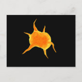 Conceptueel Afbeelding van een bloedplaatje Briefkaart (Voorkant)