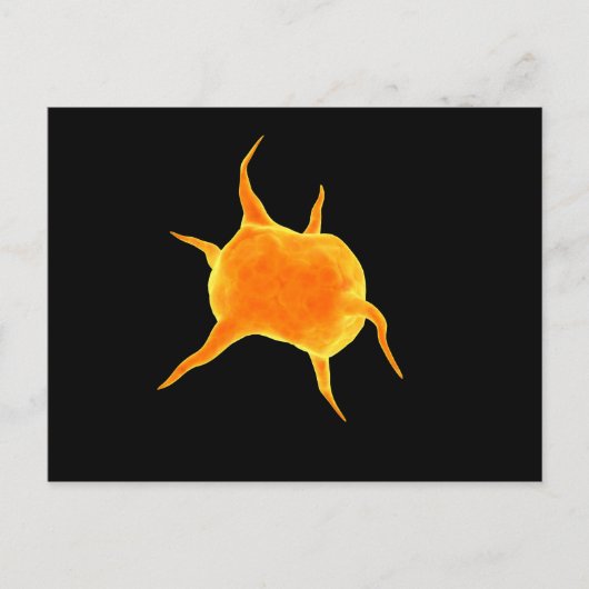 Conceptueel Afbeelding van een bloedplaatje Briefkaart (Voorkant)