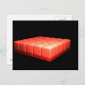 Conceptueel Afbeelding van eenvoudige cuboïdale ep Briefkaart (Voorkant / Achterkant)