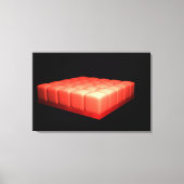 Conceptueel Afbeelding van eenvoudige cuboïdale ep Canvas Afdruk (Voorkant)