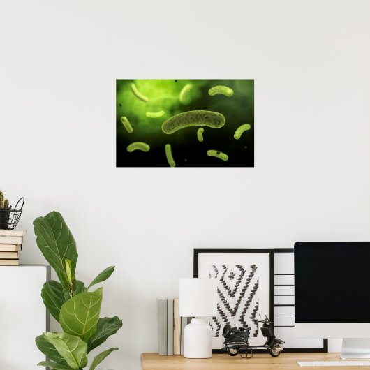 Conceptueel Afbeelding van gemeenschappelijke bact Poster (Thuiskantoor)