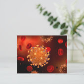 Conceptueel Afbeelding van griep dat griep veroorz Briefkaart (Staand voorkant)