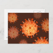 Conceptueel Afbeelding van griep dat griep veroorz Briefkaart (Voorkant / Achterkant)