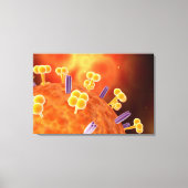 Conceptueel Afbeelding van griep dat griep veroorz Canvas Afdruk (Voorkant)